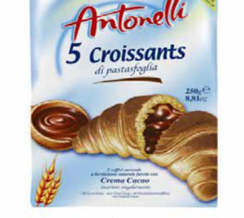 Antonelli Croissants Chocolate 5Pcs 250Gx8 (4789)