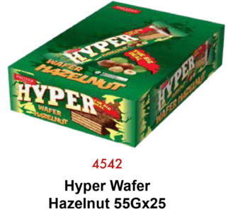 Hyper Wafer Hazelnut 55Gx25 (4542)